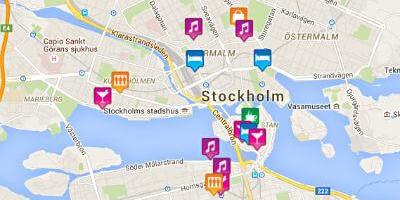 Bản đồ của bản đồ gay Stockholm
