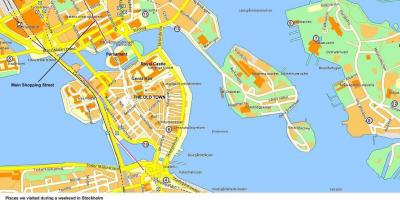 Bản đồ của Stockholm bến du thuyền