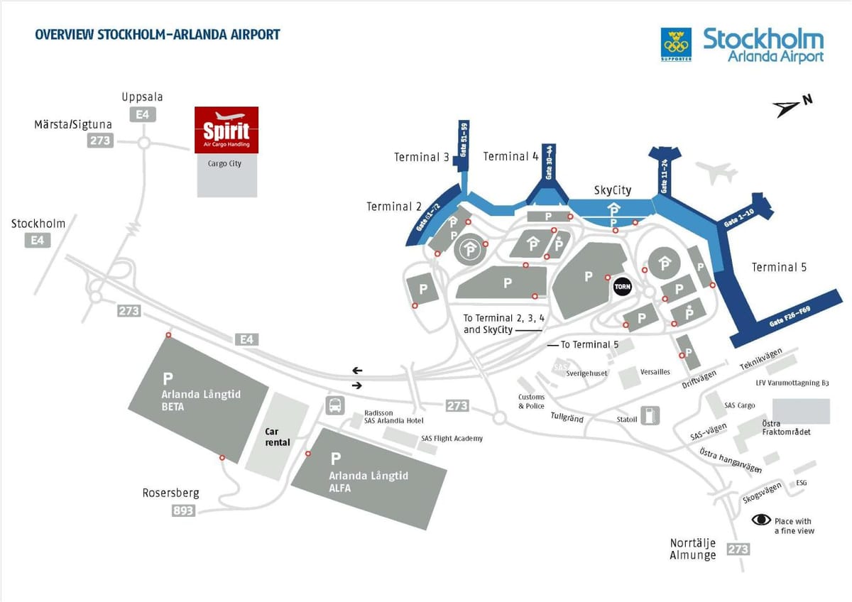 bản đồ arlanda