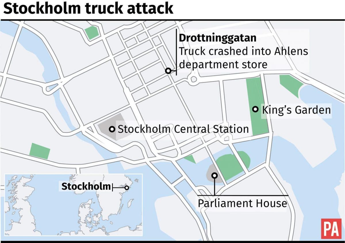 bản đồ của drottninggatan Stockholm