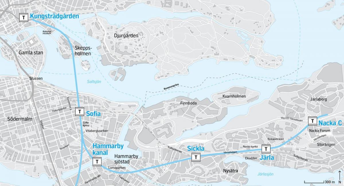 bản đồ của nacka Stockholm