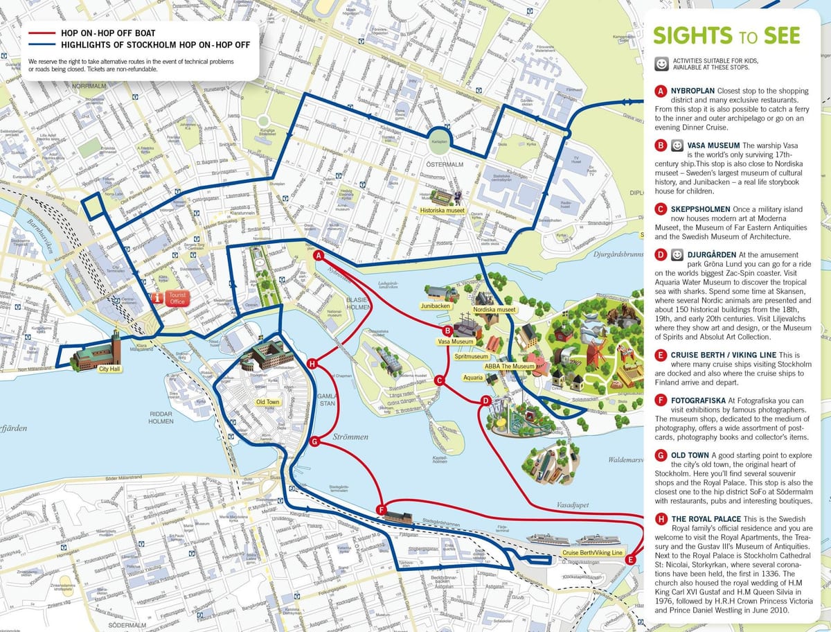 Stockholm nhảy lên nhảy ra khỏi thuyền bản đồ