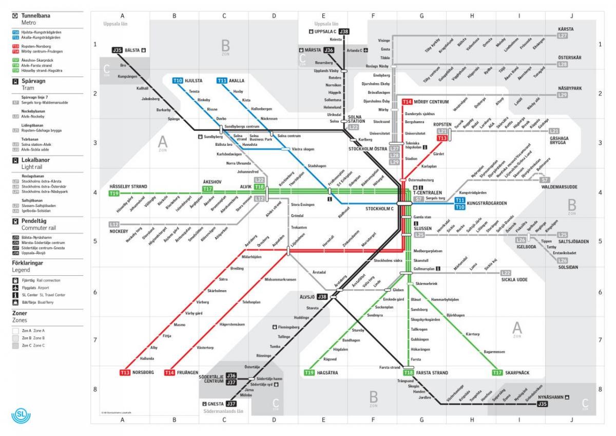 bản đồ của sl metro
