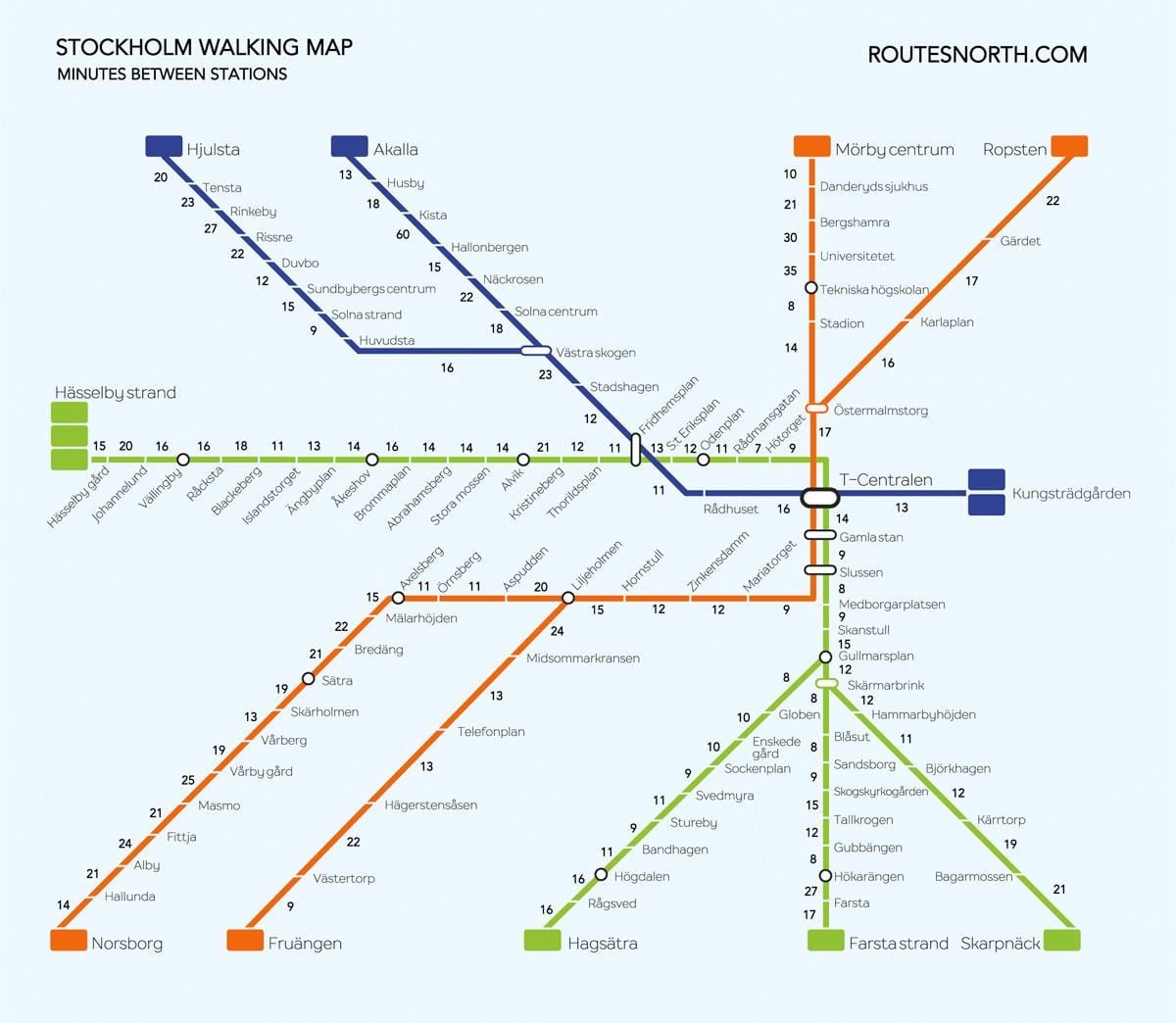 bản đồ của Stockholm đi