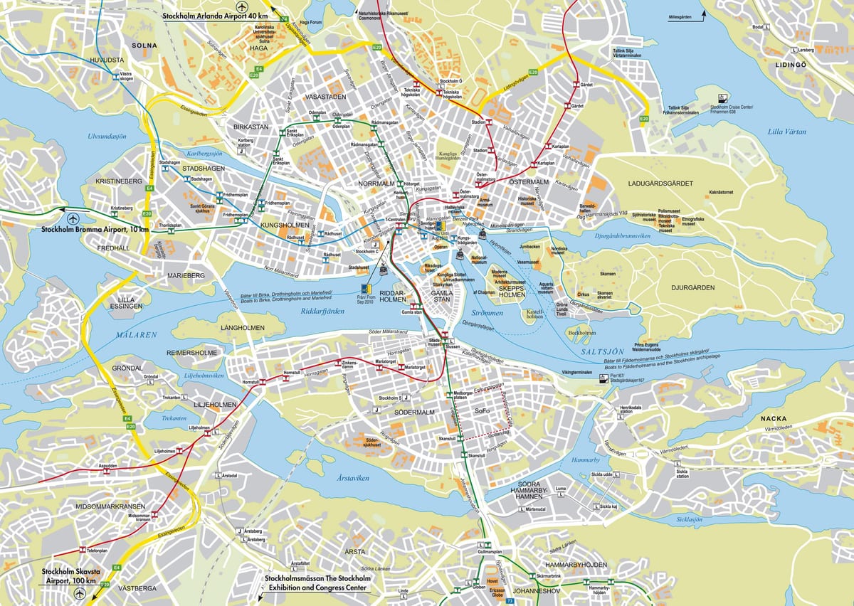 bản đồ của đường Stockholm