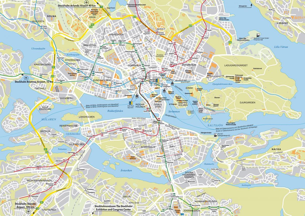 bản đồ thành phố Stockholm