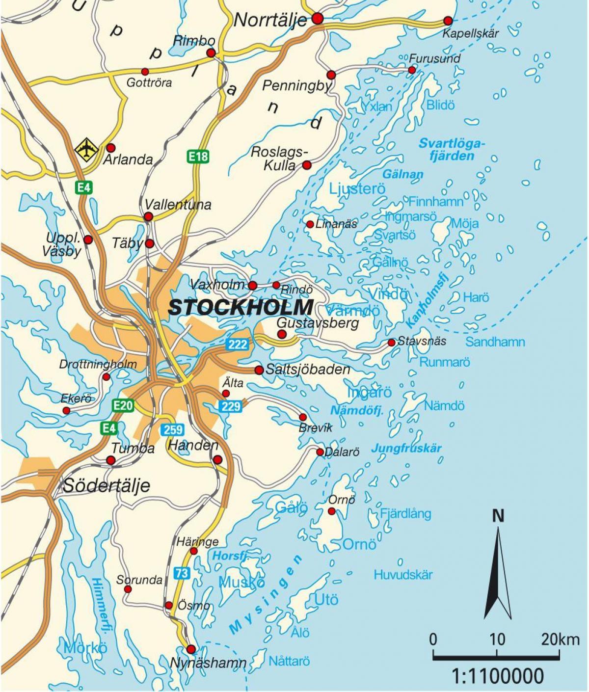 Stockholm trên bản đồ