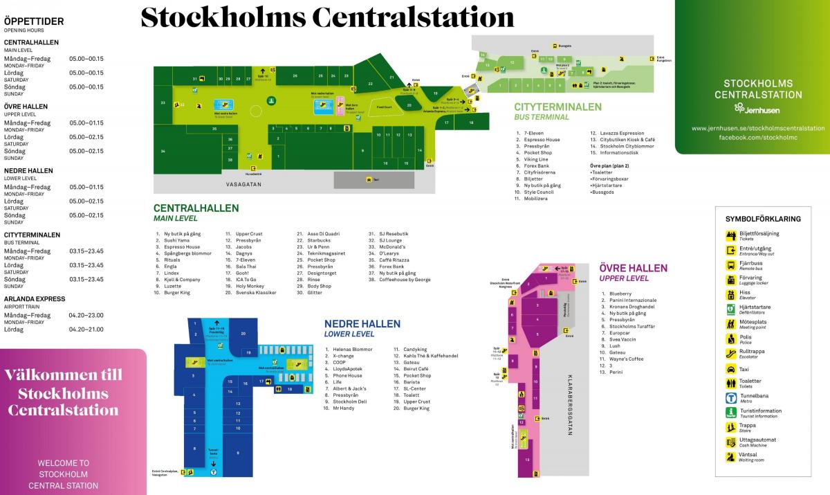 Stockholm ga bản đồ
