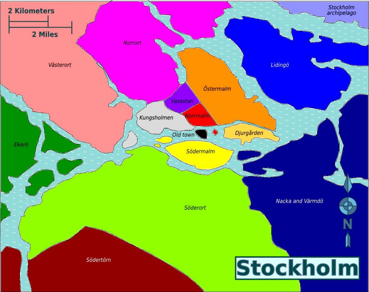 bản đồ của Stockholm huyện