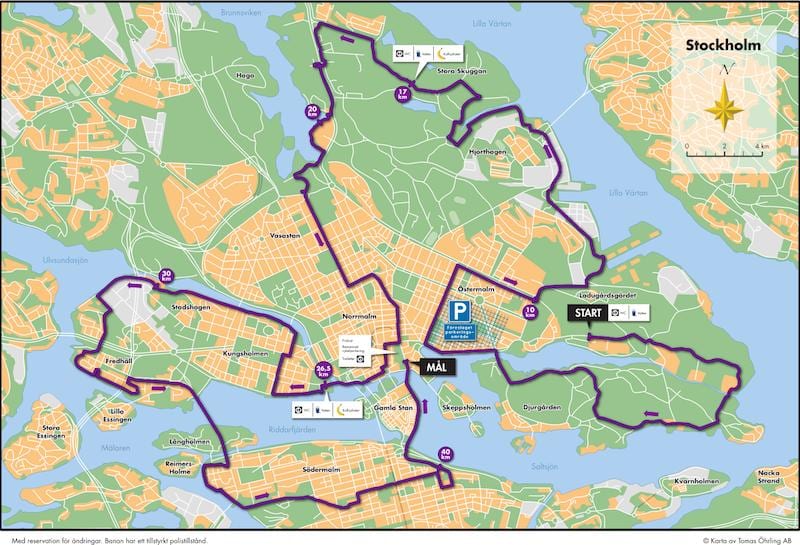 Stockholm xe đạp bản đồ