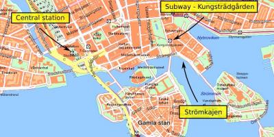 Trung tâm Stockholm bản đồ