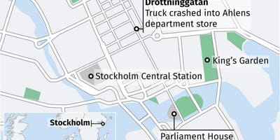 Bản đồ của drottninggatan Stockholm