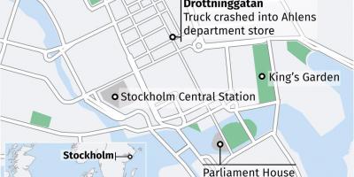 Bản đồ của drottninggatan Stockholm