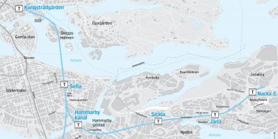 Bản đồ của nacka Stockholm