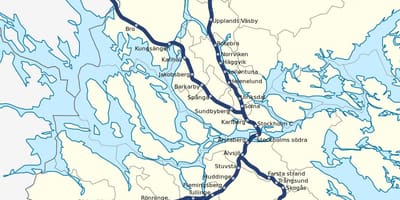 Stockholm pendeltåg bản đồ