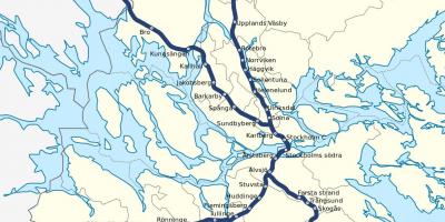 Stockholm pendeltag bản đồ