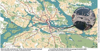 Bản đồ của slussen Stockholm