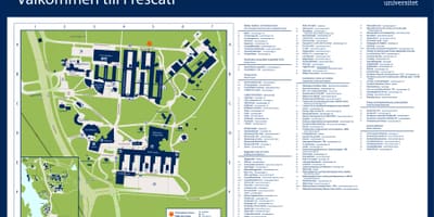 Bản đồ của đại học Stockholm