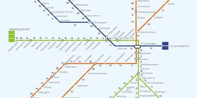 Bản đồ của Stockholm đi