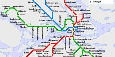 Giao thông công cộng Stockholm bản đồ