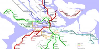 Bản đồ của Stockholm ga tàu điện ngầm