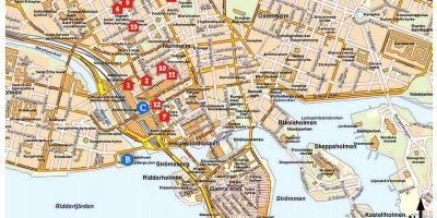 Stockholm du lịch bản đồ