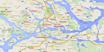 Bản đồ của Stockholm khu phố