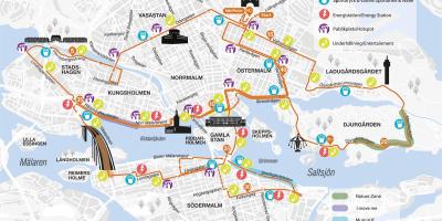 Bản đồ của Stockholm marathon