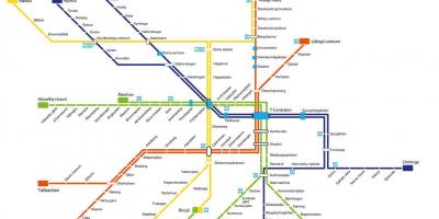 Bản đồ của Stockholm metro nghệ thuật
