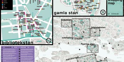 Bản đồ của Stockholm mua sắm