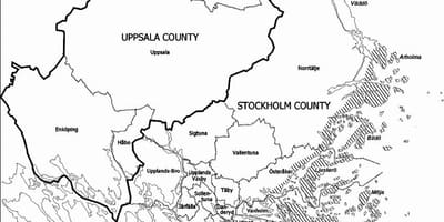 Bản đồ của Stockholm quần đảo