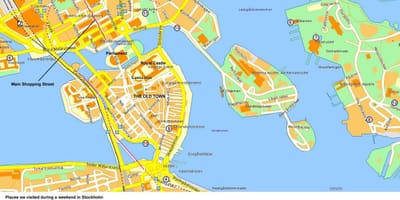 Stockholm bản đồ trung tâm