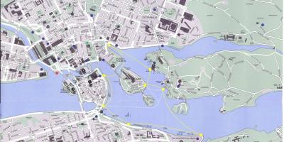 Bản đồ của Stockholm trung tâm