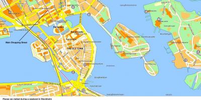 Stockholm bản đồ trung tâm