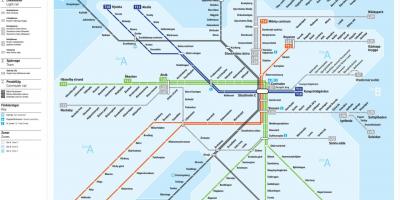 Sl tunnelbana bản đồ