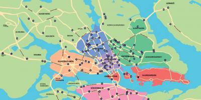 Bản đồ của thành phố xe đạp bản đồ Stockholm