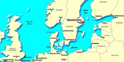 Stockholm bản đồ châu âu