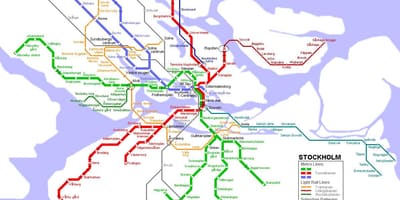 Thụy điển tunnelbana bản đồ