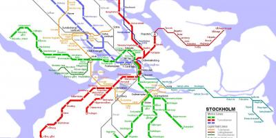 Thụy điển tunnelbana bản đồ